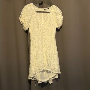 Elegant White Lace Dress